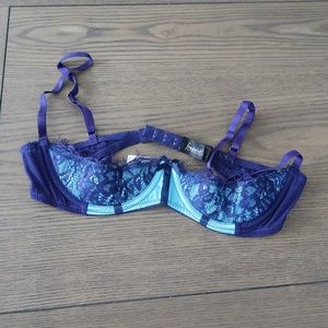 Lux Lace Over Satin Bralette